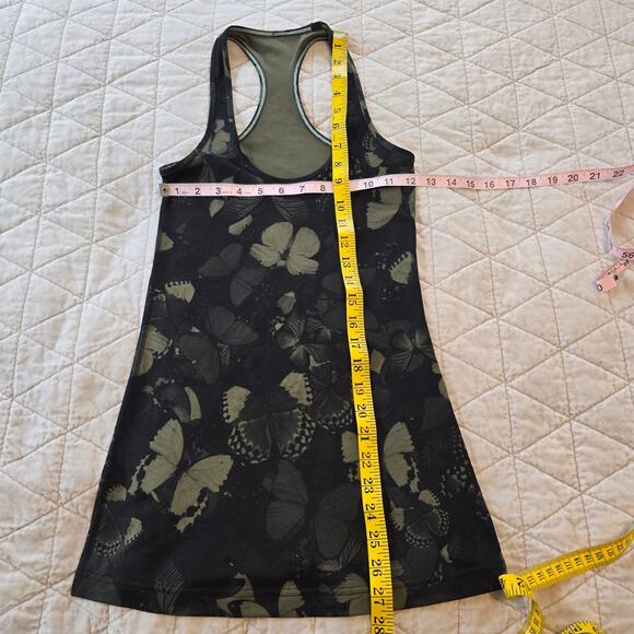 Lululemon Biggie So Fly Racerback Tank Women's XS/S Green Butterfly Athletic - Picture 5 of 6